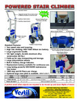 Vestil Powered Stair Climber Brochure Vestil Powered Stair Climber Brochure