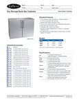 Dry Storage Back Bar Cabinets Brochure Dry Storage Back Bar Cabinets Brochure