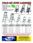 Vestil Fold-Up Step Ladders Brochure Vestil Fold-Up Step Ladders Brochure