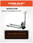 NOBLELIFT PREMIUM GALVANIZED PALLET JACK-FORK SIZE: 27"X48" – CAPACITY: 5500 LBS