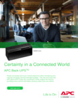APC Back-UPS surge protector brochure APC Back-UPS surge protector brochure