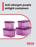 Araven Anti-allergen  Purple Containers