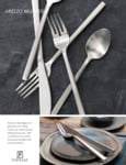 Arezzo Brushed Flatware_Brochure_Fortessa Arezzo Brushed Flatware_Brochure_Fortessa