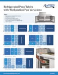 Avantco Prep Tables w Workstations Pan Variation Guide