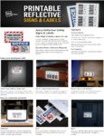 Avery Printable Reflective Labels and Signs Brochure Avery Printable Reflective Labels and Signs Brochure