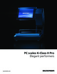 Bizerba K-Class II PRO Scale / Printer Brochure