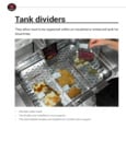SOUS-VIDE TANK DIVIDER SOUS-VIDE TANK DIVIDER