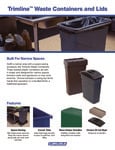 Brochure for Carlisle Trimline Wastecans