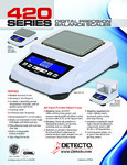 Cardinal Detecto 420-series-digital-precision-balance-scales-flyer updated