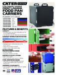 CaterGator Food Pan Carrier Specsheet CaterGator Food Pan Carrier Specsheet