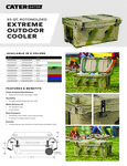 Rotomolded Outdoor Cooler 65qt Sell Sheet