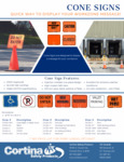Cortina Cone-Signs Brochure Cortina Cone-Signs Brochure