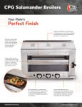 Cooking Performance Group Salamander Broiler Sell Sheet Cooking Performance Group Salamander Broiler Sell Sheet