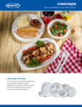 Dart Concorde Non-Laminated Foam Dinnerware Brochure