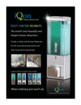 Dispenser Amenities iQon Brochure Dispenser Amenities iQon Brochure