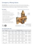 Emergency Mixing Valves Brochure page Emergency Mixing Valves Brochure page