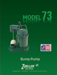 Zoeller 73-0001 Sump Pump with Vertical Float Switch - 115V brochure