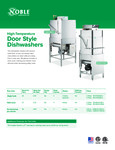High-Temp Door Style Dishwashers Brochure High-Temp Door Style Dishwashers Brochure