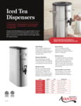 Avantco Equipment Iced Tea Dispensers Brochure