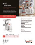 Avantco Meat Grinders Brochure Avantco Meat Grinders Brochure
