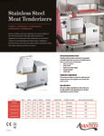 Brochure for meat tenderizers
