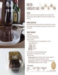 Molten Chocolate Cake Brochure