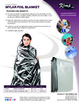 Kemp USA Mylar Foil Emergency Thermal Blanket 10-601 Kemp USA Mylar Foil Emergency Thermal Blanket 10-601