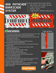 ADA PATHCADE™ BARRICADE SYSTEM ADA PATHCADE™ BARRICADE SYSTEM