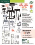 National Public Seating 6400 Series Stool Sell Sheet National Public Seating 6400 Series Stool Sell Sheet