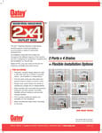 Oatey 2x4 Washing Machine Outlet Box Sell Sheet