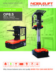NOBLELIFT OP SERIES ELECTRIC ORDER PICKER 850 LBS. CAPACITY
