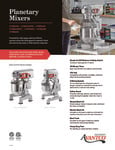Avantco Planetary Mixers Brochure