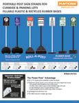 Plasticade Rubber Base Portable Post Sign Stand Rev. 4 cm Plasticade Instructions Base Plasticade Rubber Base Portable Post Sign Stand Rev. 4 cm Plasticade Instructions Base