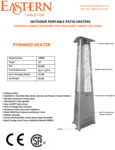 Eastern Tabletop Pyramid Patio Heater Flyer