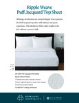 Ripple Weave Puff Jacquard Top Sheet