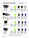 room360® Catalog Waste Bin and Liner Options