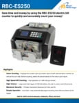 Royal Sovereign RBC-ES250 Bill Counter Sell Sheet