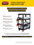 Rubbermaid 6902128657BK Ergo Utility Cart Brochure Rubbermaid 6902128657BK Ergo Utility Cart Brochure