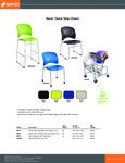 Safco 6806BU Reve Bistro Chair Brochure Safco 6806BU Reve Bistro Chair Brochure