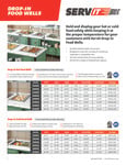 Servit Drop In Food Wells Sell Sheet Servit Drop In Food Wells Sell Sheet