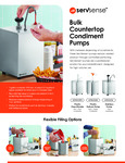 ServSense Bulk Condiment Countertop Pump Sell Sheet ServSense Bulk Condiment Countertop Pump Sell Sheet