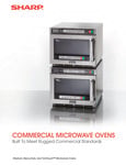 Sharp Commerical Microwaves Brochure Sharp Commerical Microwaves Brochure