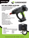 Surebond Glue Gun SPRAY-500_SELL-SHEET Surebond Glue Gun SPRAY-500_SELL-SHEET