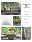 Teak and Cable Wicker TNA2195_TNA2199 Outdoor Interiors Teak and Cable Wicker TNA2195_TNA2199 Outdoor Interiors