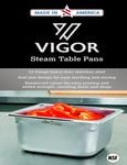 Vigor Steam Table Pan Brochure Vigor Steam Table Pan Brochure