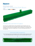 Vikan Heavy Duty Push Broom Brochure Vikan Heavy Duty Push Broom Brochure