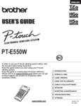 Brother P-Touch Edge Industrial Wireless Handheld Labeling Tool PTE550 Manual