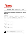 Bun Warmers Digital Manual 2015