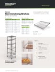 Regency Space Solutions Slanted Merchandising Shelves