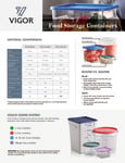 Vigor Food Storage Buying Guide